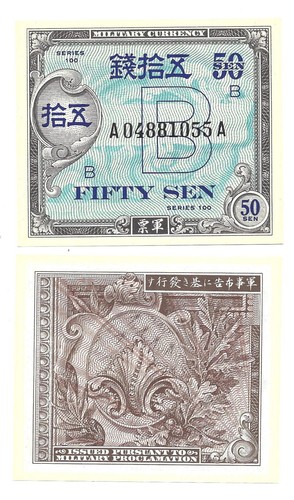Japan sen 1945 unc - 1945, 65