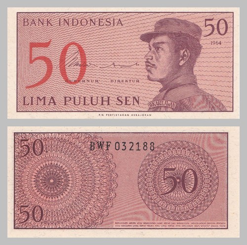 Indonesien indonesia 50 sen - 50,