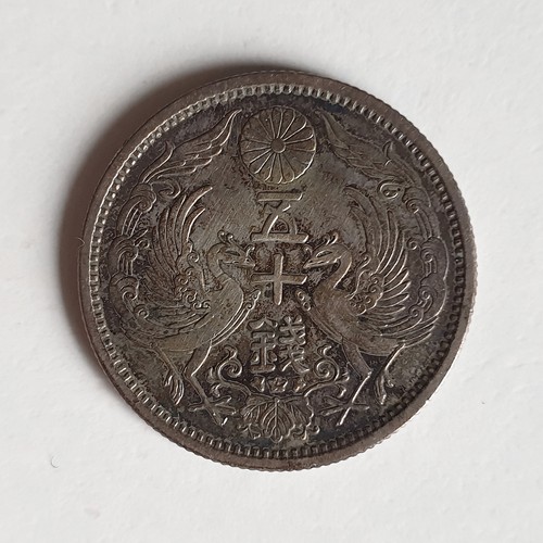 Japan silbermünze sen 1924 - 50,