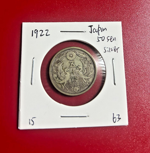 1922 japan sen silbermünze - 1922,